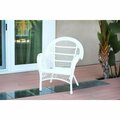 Jeco W00209-C-4 White Wicker Chair, 4PK W00209-C_4